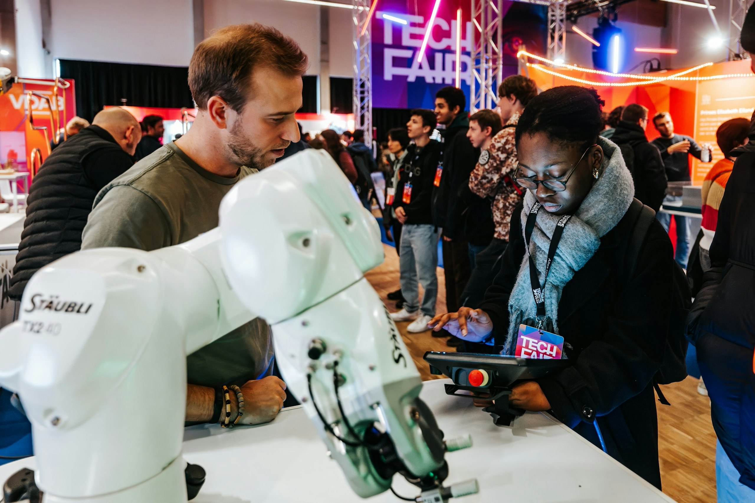 TechFair tech Staubli robotarm