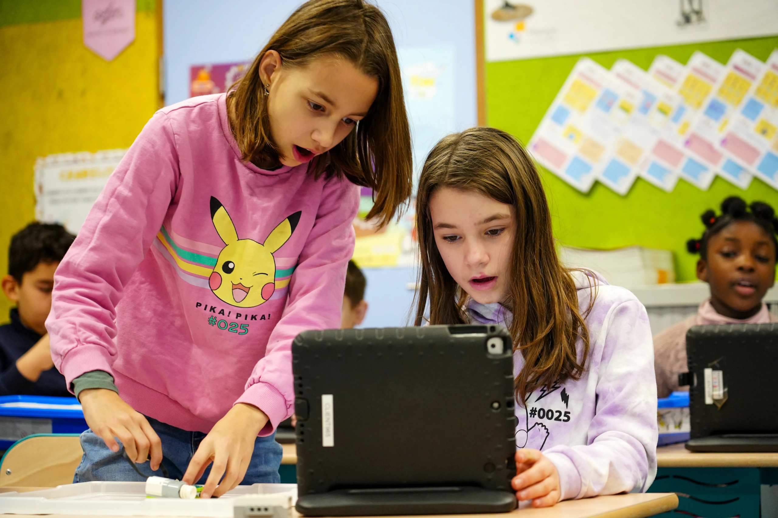 Workshop Lego WeDO verbaasde meisjes