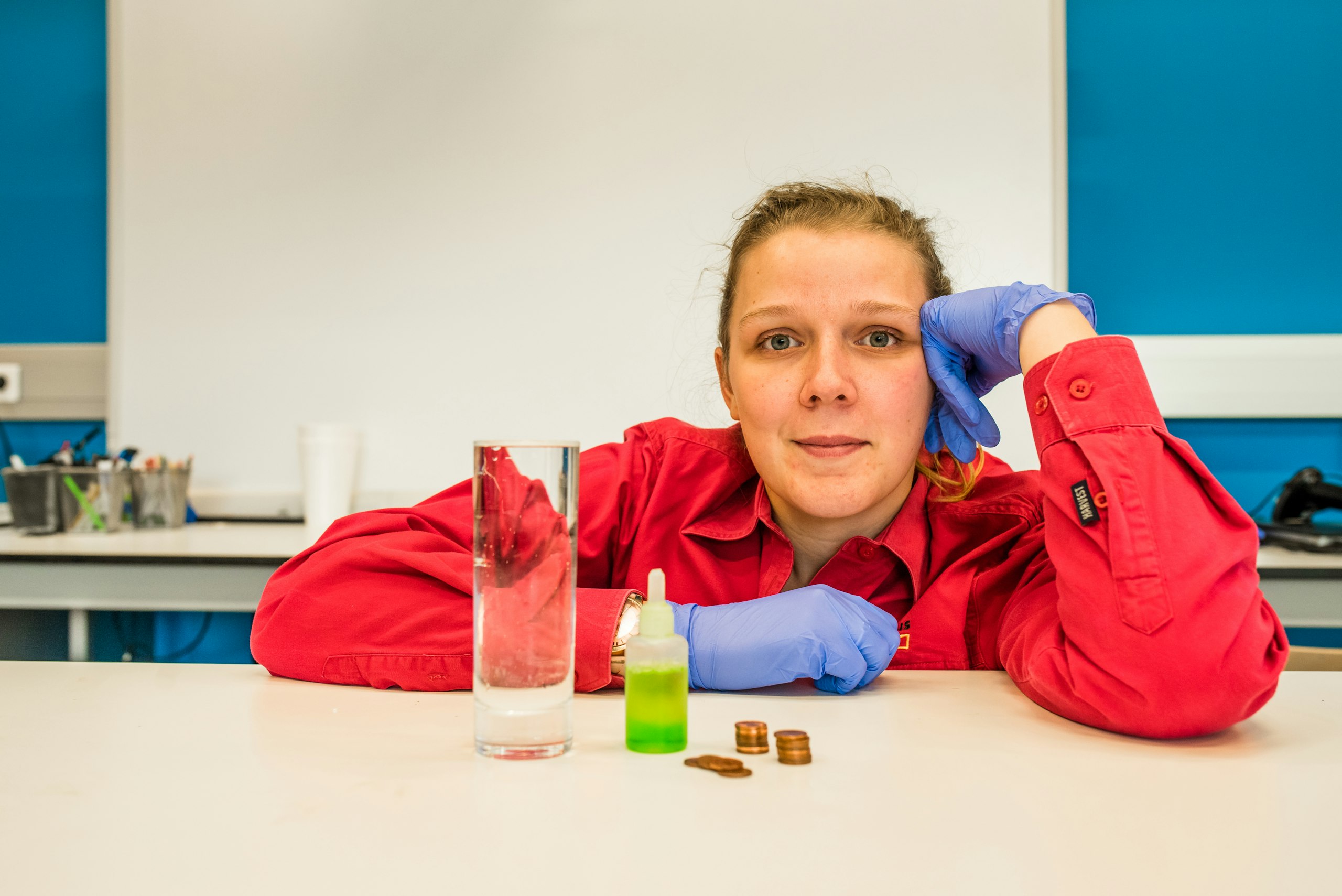 Water op een bergje met muntjes 23